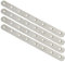 Sayayo Metal Brackets for Wood Mending Joining Plates Flat Straight Brace Sleeper Brackets, 4MM Thickened Stainless Steel Brushed Finish, 4 Pcs, EJ300X25-4P(300 x 25MM)