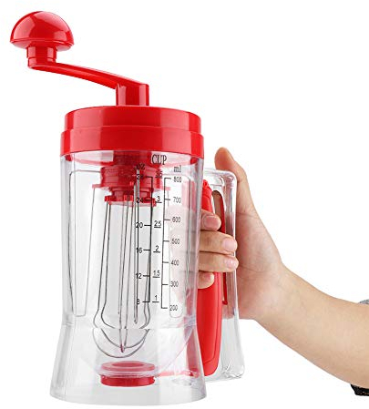 Distributeur de Pâte à Crêpe et Entonnoir pour Pâte à Gâteaux avec Etiquette de Mesure Outil De Cuisson pour La Cuisine À La Maison