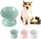 Gamelle Chat Surélevée en Ceramique - Bol Chat Sureleve Incline Anti Vomissement - 125ml Petite Gamelle pour Chat - Gamelles pour Chats - Bol de Nourriture pour Chat - Ecuelle Chaton Lave-Vaisselle