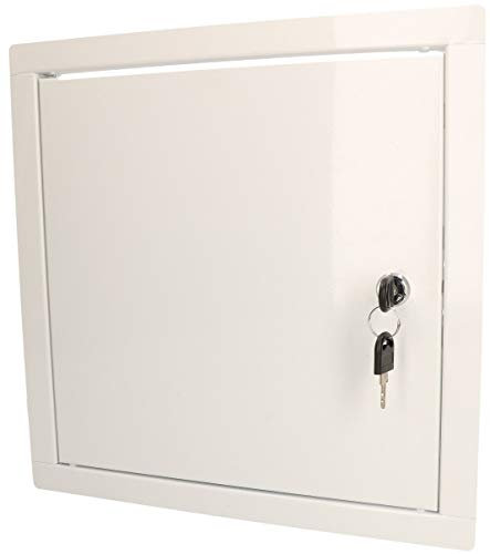 KOTARBAU® Trappe de visite 30 x 30 cm en métal blanc Trappe d'inspection trappe visite placo plafond trappe comble trappes