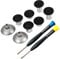 MMOBIEL 8 in 1 levette magnetiche in metallo joystick analogici massima presa compatibile con PS4, PS4 Slim, PS4 Pro Dualshock, XBOX One, XBOX One Elite, XBOX One S Nero Incl. (+) e cacciavite Torx T8
