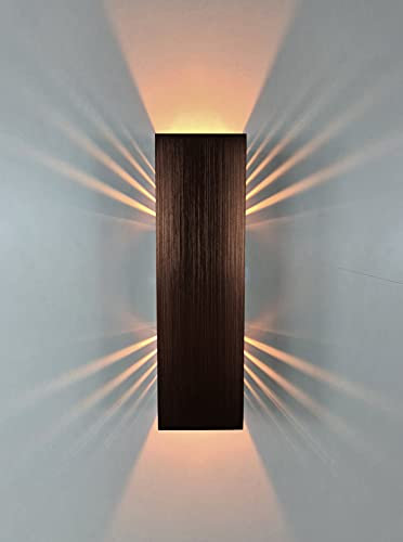 SpiceLED Wandleuchte ShineLED Kupfer Edition mit Schalter - Indirekte Beleuchtung mit Schatteneffekt - dimmbare Up & Down Wandlampe - 6W - Lichtfarbe Warmweiß