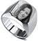 MunkiMix Personalisierter Edelstahl-Siegelring Personalisierter Schwarz-Weiß-Foto für Männer Frauen Paare Beste Freunde mit Ringgrößenverstellung (Silber Farbe Größe 60)