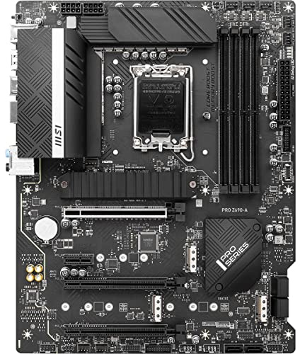 MSI PRO Z690-A ProSeries Motherboard (ATX, 12th Gen Intel Core, LGA 1700 Socket, DDR5, USB 3.2 Gen 2, PCIe 5, 2.5G LAN, M.2 Slots)