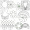 Norhogo 6 Stück Patchwork Lineal Nähen, kurvenlineal für die Nähmaschine quilt schablonen zum Ausdrucken Transparent Quilting Ruler Set DIY Stricken Nähwerkzeuge Template Ruler