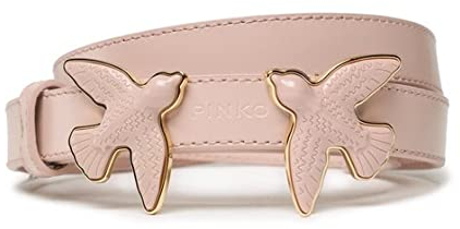 Pinko Love Berry Evolution H2 Belt V Cintura, O81B_Cipria-Block Color, S Donna