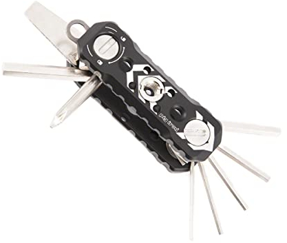 Pig Iron TK-1 Photographer's Multi-Tool. Camera Tool Kit Featuring Screwdrivers, Allen Keys, Tripod Thread Adapter and Screw Storage. Pocket Photography Multitool. Black.