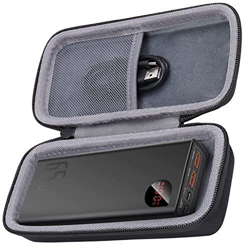 co2CREA Duro Viajar Caja Estuche Funda para Baseus Power Bank 65W 20000mAh Laptop Portable Charger Fast Charging Battery Pack(Funda Solo,Case Only)