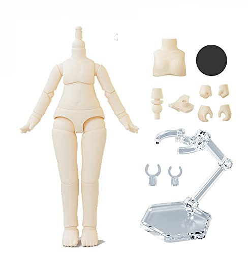 XiDonDon 1/12 Skala BJD Puppenkörper 9.6cm/11cm YMY2 Körper Action Figuren Ersatz Körper Puppe Zubehör (Super White,11cm)