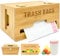 Trash Bag Dispenser with Handles, Garbage Bag Holder for Standard 13/30 Gallon Rolls Less Than 80 Bags, Kitchen Laundry Trash Bag Organizer, Wall Mounted/On Countertop/Under-Sink