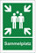 Pubblimania Sammelplatz Schild | Brandschutzschild 3 mm starkes Aluminium (Sammelplatz Cm 20x30)