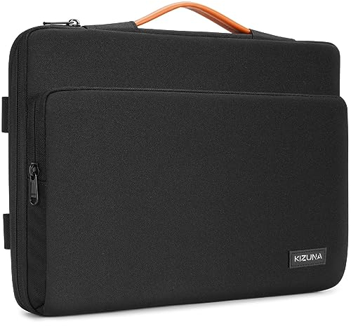 KIZUNA Laptoptasche 12-13 Zoll Laptop Tasche Notebook für MacBook Pro 14 M3 & M2 Pro/MacBook Air M2 13.6/13.3 Lenovo Yoga Slim 7i Carbon/IdeaPad Duet 5i/DELL XPS 13/HP Envy Hülle Case Bag,Schwarz