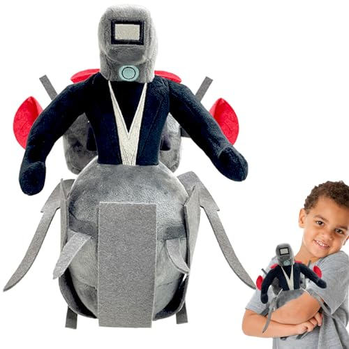 Skibidi Toilet Plüschtier,Titan-Kameramann Figuren Kuscheltier Kreatives Skibidi Toiletten Plüschtier für Spiele Fan,Lustige Und Einzigartige Skibidi Toiletten gefüllte Puppen für Kindergeburtstag