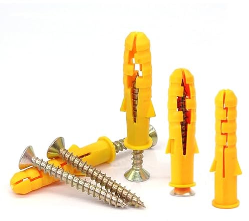 Lakada, set di 60 tasselli a percussione 6 x 30 cm, tasselli universali per calcestruzzo con tasselli per cemento cellulare, 6 mm