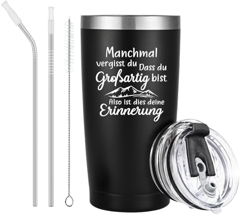 Livole Besondere Geschenke für Männer, Mann, Ihn, Bester Freund Geschenk Männlich, Inspirierende Geschenke Männer, Geburtstagsgeschenke, Lustige Tassen, 600ml Edelstahl Weinbecher, Thermobecher to go