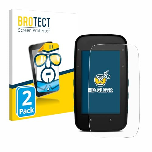 BROTECT Schutzfolie für CompeGPS TwoNav Cross Plus | 2 Stück Transparenter Displayschutz Made in Germany Klare Displayschutz-Folie Clear Einfache Montage Case-Friendly