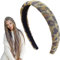Haarreif Breit Damen Strass Stirnbänder - Glitzer Stirnband Verstellbare Haarband Kristall Haarschmuck für Mädchen 3218