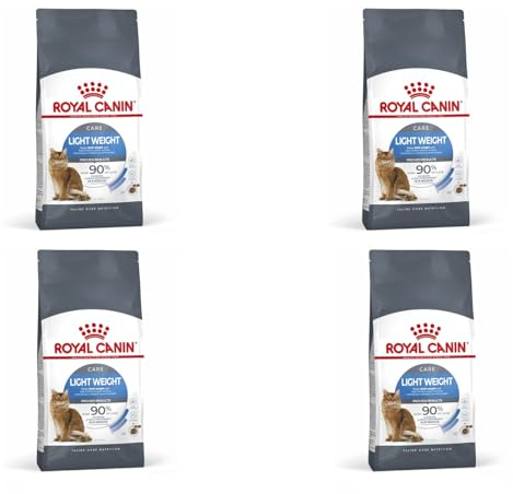 ROYAL CANIN Light Weight Care | Pack de 4 | 4 x 400 g | Croquettes pour Chats Adultes | Recommandé pour Limiter la Prise de Poids | pour Le Maintien de la Masse Musculaire | avec L-Carnitine