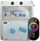 Tableau électrique pour piscine IP65 avec source d'alimentation 12 V CC 60 W avec contacteur à moteur, convient pour chlorateur et télécommande (1 à 2 CV (6-10 A) RGBV+ (4 fils)