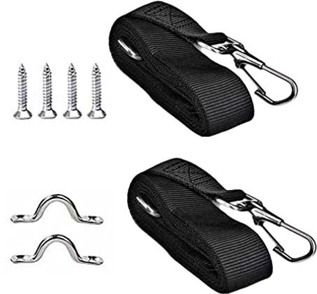 Adjustable Bimini Top Straps Boat Cover Strap with Double End Snap Hook Boat Awning Hardware 2PCS, marine webbing straps