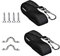 Adjustable Bimini Top Straps Boat Cover Strap with Double End Snap Hook Boat Awning Hardware 2PCS, marine webbing straps
