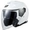 MY Jethelm Rollerhelm mit Sonnenblende,ECE22.06 Zertifizierter,Komfort-Innenfutter Komplett Herausnehmbar,Motorradhelm Mofa Vespa Helm für Herren und Damen,Modell MY-835 (Weiß, L)