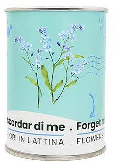 iGreen Fiori in Lattina - Kit Coltivazione Fiore (Non Ti Scordar di Me) - Idea Regalo Ecosostenibile - 100% Made in Italy - Lattina in Alluminio con Semi di Pianta o Fiore Decorativo e Riciclabile