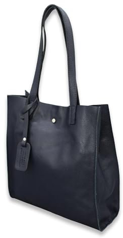 ADEL Shopper Tasche Damen Echtleder Tote Bag BENITA Handtasche Damen Handgemachte Schultertasche Henkeltasche mit Herausnehmbarem Innenfach Stylische Damenhandtasche Umhängetasche Made in Italy