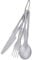 Boundless Voyage Titan Campingzubehör Messerlöffel Gabel Essstäbchen Set Ultraleichtes Reise Besteck Set für Suppe, Mahlzeit, Salat, Nudeln (ti1124t-d)