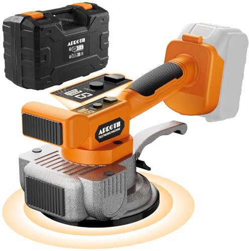 APROTII Vibratore per Piastrelle Compatibile con Batteria Makita 18V, Strumento di Installazione Piastrelle Senza Fili con 9 Velocità, Display Digitale per Piastrelle Grandi(batteria-non-inclusa)