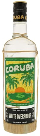Coruba White Overproof Rum 64% Vol. 0,7 Liter - Kraftvoller Overproof Rum für anspruchsvolle Cocktails