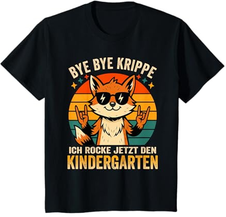 Kinder Bye Bye Krippe Ich Rocke Jetzt Den Kindergarten 2026 T-Shirt