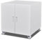 Mesa Impresora Ruedas Placa de Acero Engrosada Muebles Oficina Ruedas Universales con Freno Muebles Cafetera Estante Extraíble para Oficina Casa(White,60 * 60 * 60cm)