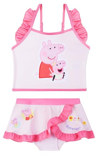 Paw Patrol | Peppa Wutz | Hello Kitty Bikini Mädchen Badeanzug, Elastisch & Verstellbar, Bademode Tankini Set, Geschenke für Kinder