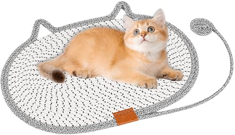 Kratzmatte für Katzen | horizontaler Kratzbaum für Katzen mit lustigem Spielzeug, Matte, Krabbeldecke, Anti-Stress, Übung | für Wohnzimmer, Innen und Reisen