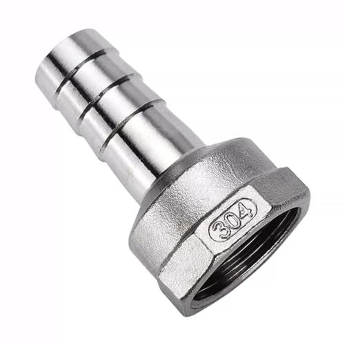 RAMBEX 2 Pz Connettore Pagoda in Acciaio Inossidabile 304, Filettatura Femmina da 1/4 1/8 3/4 1 A 6mm 8 10 12 15 20 25mm Adattatore for Giunto Portagomma, Raccordi for Tubi(1/8-6mm)