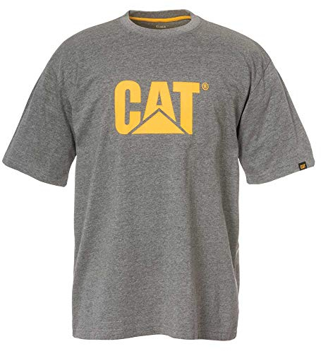 Caterpillar Cat T-Shirt, TM Logo, Grau, Größe : XL