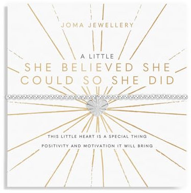 Joma Jewellery A Little She Believed She Could Stretch Bracelet - 17.5cm Universal Size Women's Silver Plated Bracelet