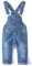 KIDSCOOL SPACE Salopette di Jeans da Bambina,Pantaloni Slim Carini in Denim Srappato da Bambino,Azzurro,5-6 Anni
