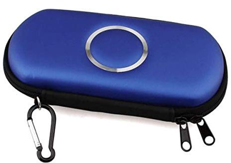 ELIATER PSP-Tasche, Reisetasche mit Reißverschluss, kompatibel mit Sony PSP 1000 2000 3000 Spielekonsole blau