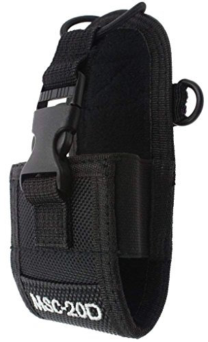 ZYElroy Nylon Walkie Talkie Holder Pouch Bag Two Way Radio Case with Adajustable Shoulder Strap for Baofeng