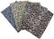 VALICLUD 48 X 48 cm Leopardenmuster Stoff Tier Leopard Quilten Stoff Patchwork Quadrate Bündel Nähen Bastelstoff für Handgefertigte Bastelbedarf 5St