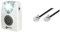 Geemarc CL11Geemarc CL11 Akustische Telefon-Anrufanzeige mit Blitzlicht & Goobay 50320 Modularanschlusskabel, Telefonkabel, RJ11 Stecker (6P4C) auf RJ11 Stecker (6P4C), schwarz, 15m