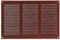 Steinberg14 Griglia di Ventilazione Rettangolare 300x200 mm - Griglie di Aerazione in Metallo Marrone - Serranda di Scarico dell'aria con Zanzariera - Copri Bocchetta Interna a Parete e a Soffitto