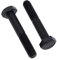 Boulons hexagonaux avec tige M10X100 (paquet de 5) boulons hexagonaux mécaniques noirs en acier allié haute résistance certifiés norme DIN931 (10 mm x 100 mm)