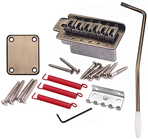 Guitar Tailpiece Electric Guitar Tremolo Bridge With Neck Plate For Stratocaster Guitar Replacement Electric guitar bridge saddles