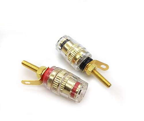 WANGCL 2Pcs Speaker Banana Terminal Plug Terminal Binding Post Banana Terminal for Audio Crystal Binding Column Speaker Terminal