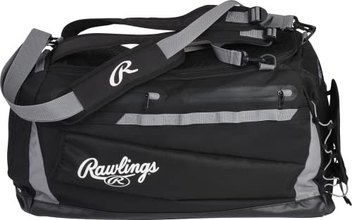 Rawlings | MACH Hyrbid Rucksack/Duffle Ausrüstungstasche | Baseball und Softball Schwarz
