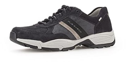 Pius Gabor Herren Sneaker Low,Halbschuhe,zertifiziertes Leder,Wechselfußbett,Strassenschuhe,Sportschuhe,Freizeitschuhe,Midnight,43 EU / 9 UK