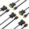 BENFEI Câble HDMI vers DVI, 1.8m bidirectionnel DVI-D 24+1 mâle vers HDMI mâle Câble Adaptateur Haute Vitesse Compatible 1080P Full HD Compatible pour Raspberry Pi, Roku, Xbox One, PS4, Paquet de 2